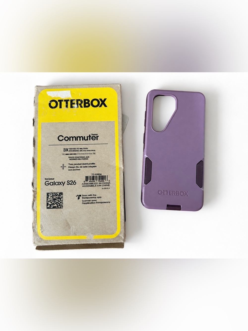OtterBox Commuter Series Case w/ Magnets Samsung Galaxy S26 – Purple Mystery